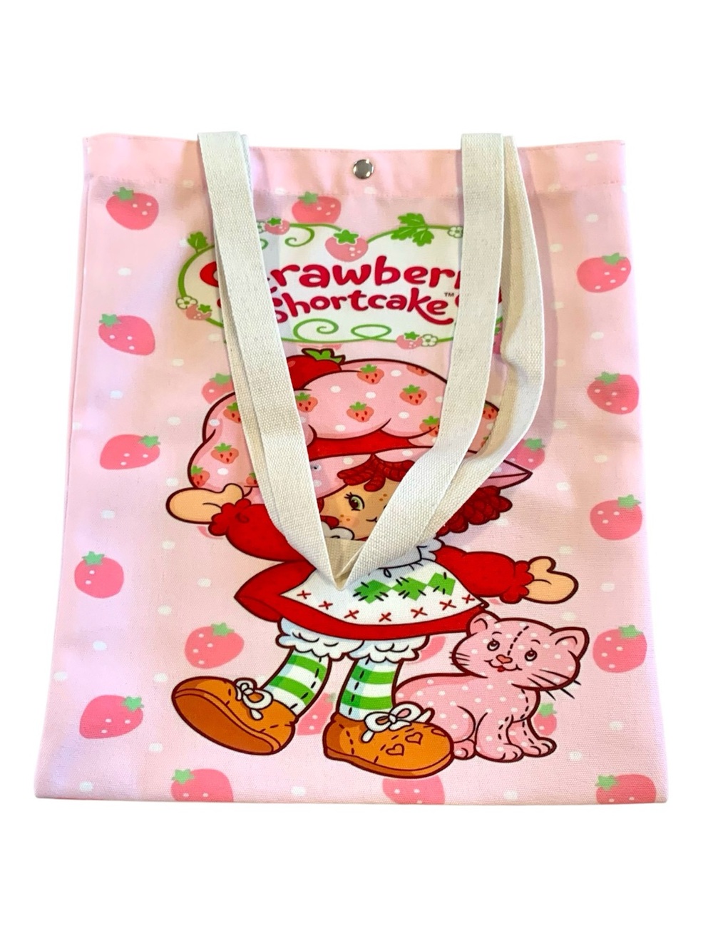 Strawberry Shortcake and her puppy, Pupcake adorable and adorable tote bag - Picture 5 of 8